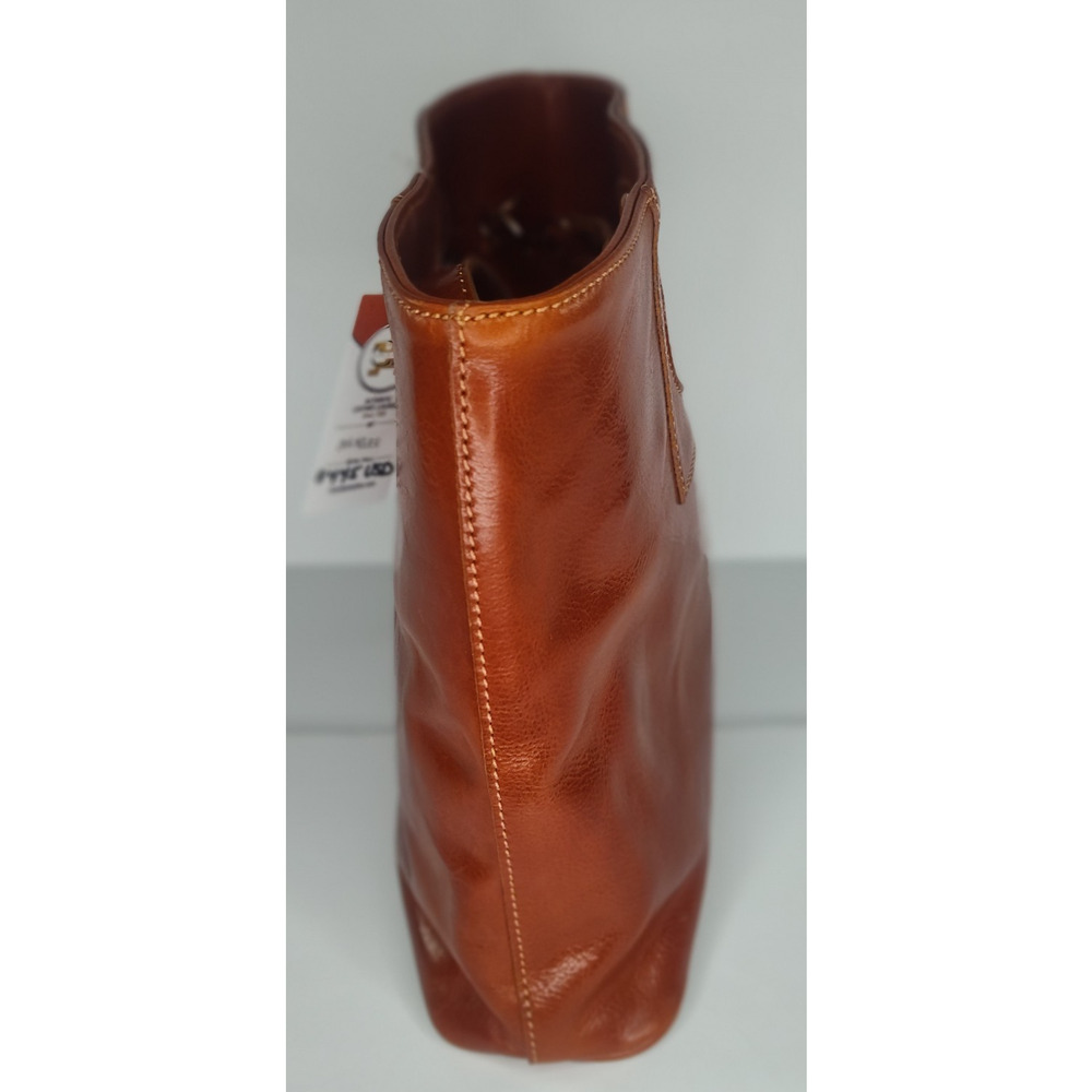 Charlie Leather Clarissa Cognac/Tan/Brown Medium Shoulder Bag/Handle Bag -NWT - Picture 3 of 12